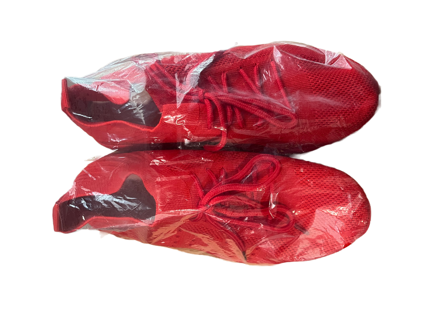 Women’s Fashion Sneakers - Lace Up, Platform Shoes - Red - Free Delivery