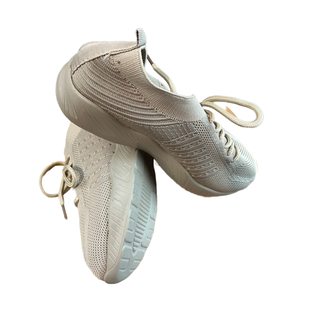 Women’s Fashion Sneakers - Lace Up, Platform Shoes - Beige - Free Delivery