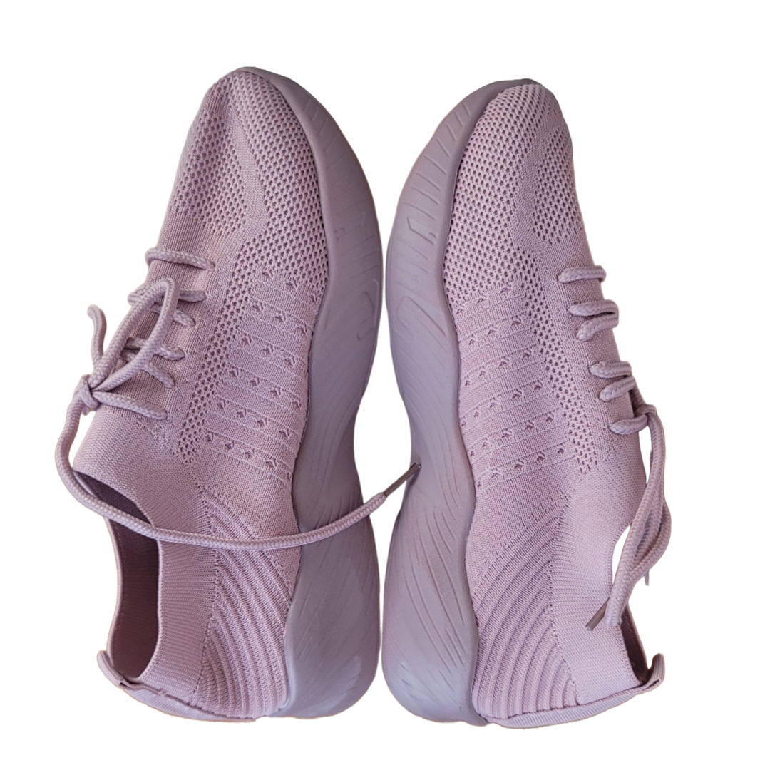 Women’s Fashion Sneakers - Lace Up, Platform Shoes - Pink - Free Delivery