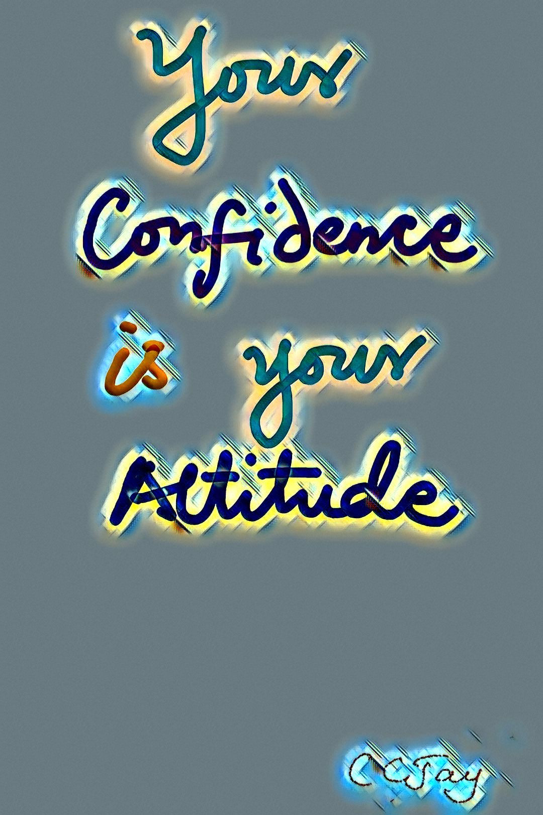 Digital Art - Confidence in Letters