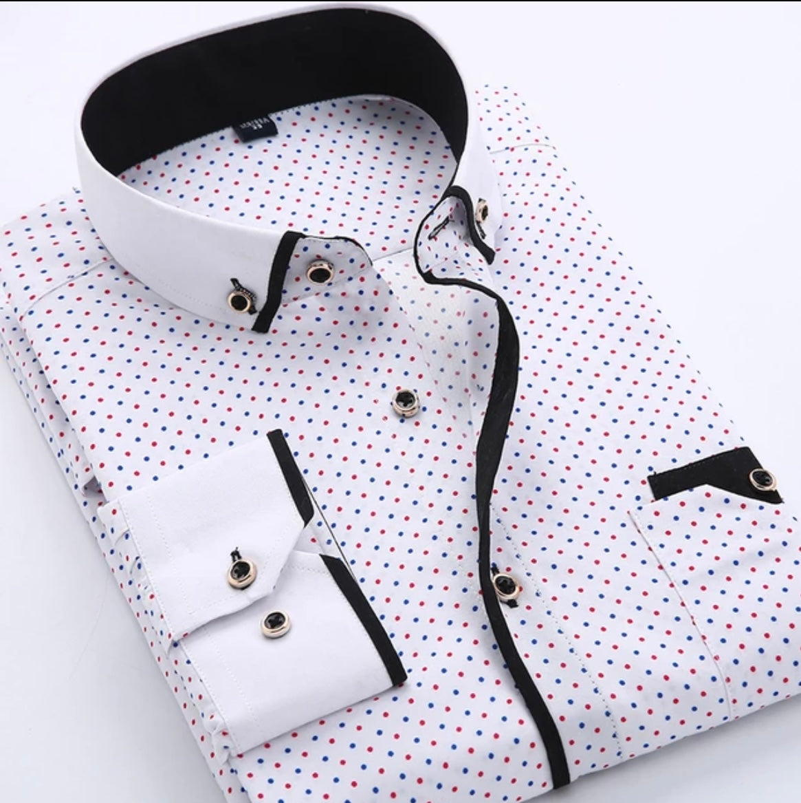 Men’s Button down, Long Sleeved, Floral Shirts - Slim Fit, Light, Comfy; Size - Large; Free Delivery