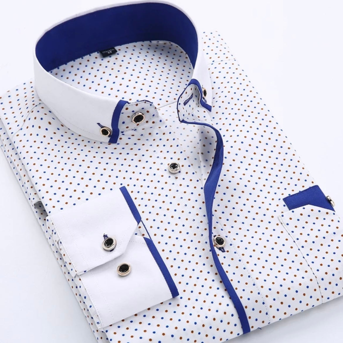 Men’s Button down, Long Sleeved, Floral Shirts - Slim Fit, Light, Comfy; Size - Large; Free Delivery
